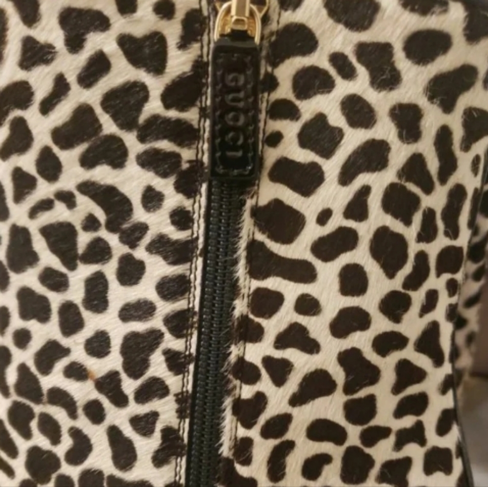 Gucci animal print pony hair platform bootie - Picture 6 of 13